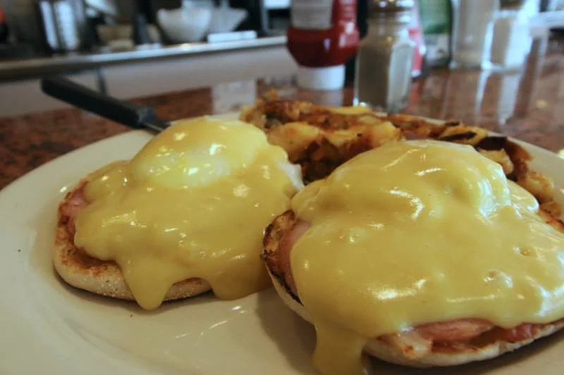 Eggs Benedict at Parthenon Diner